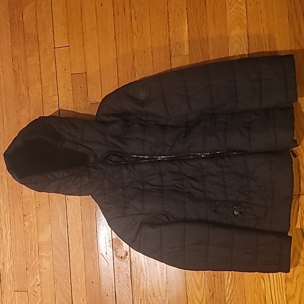Michael Kors kids size 8 black light weight packable winter jacket.